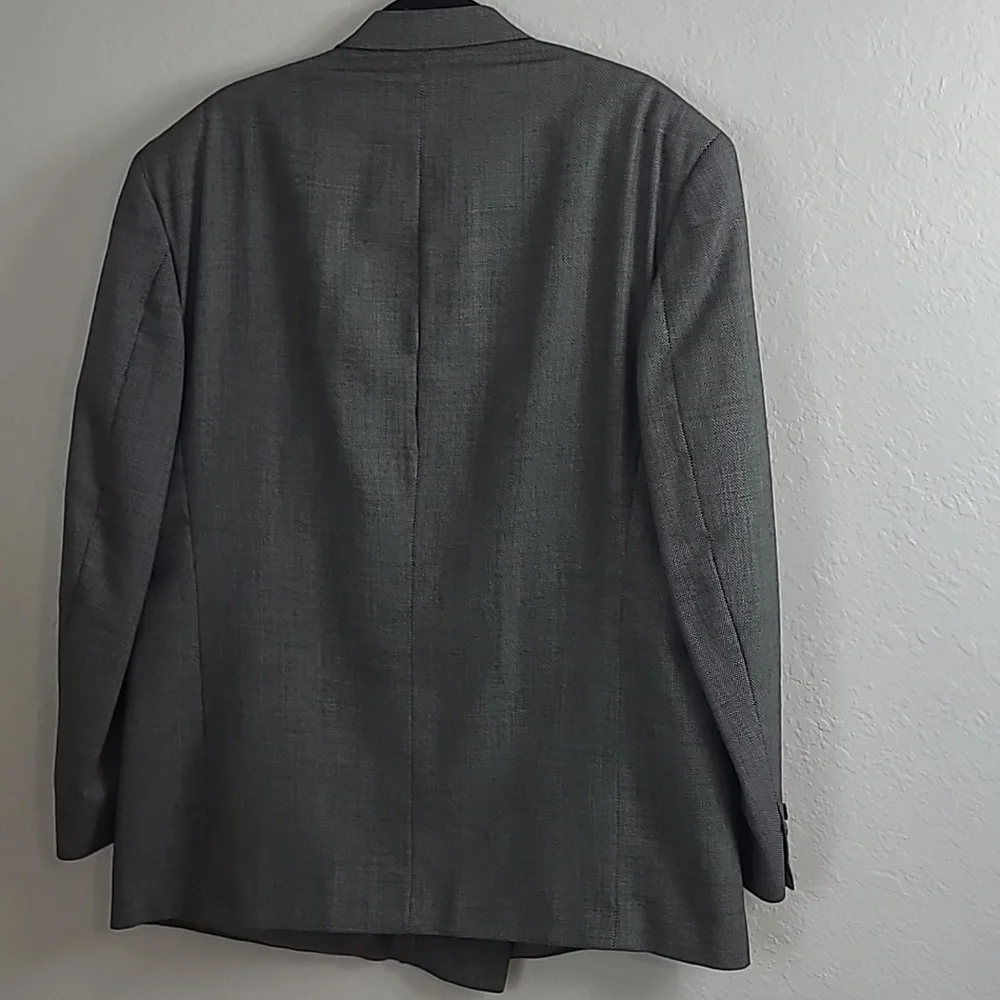 Givenchy Charcoal Double-Breasted Blazer Size Large